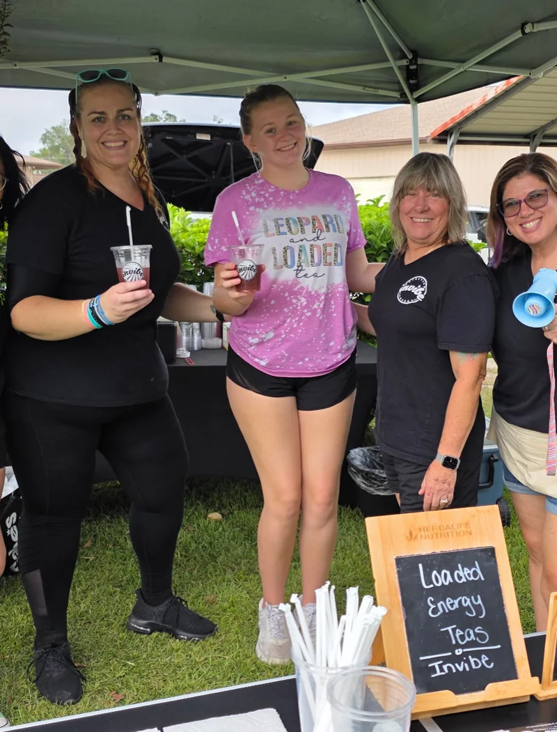 People together at the InVibe stand during the Withlacoochee State Trail Ride